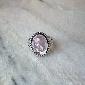 NWOT Sundance Wild Heart Ring, Pink Kunzite, Sterling Silver